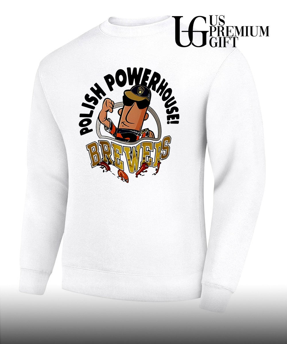 Milwaukee Brewers Polish Powerhouse Sausage Flexing mascot shirt