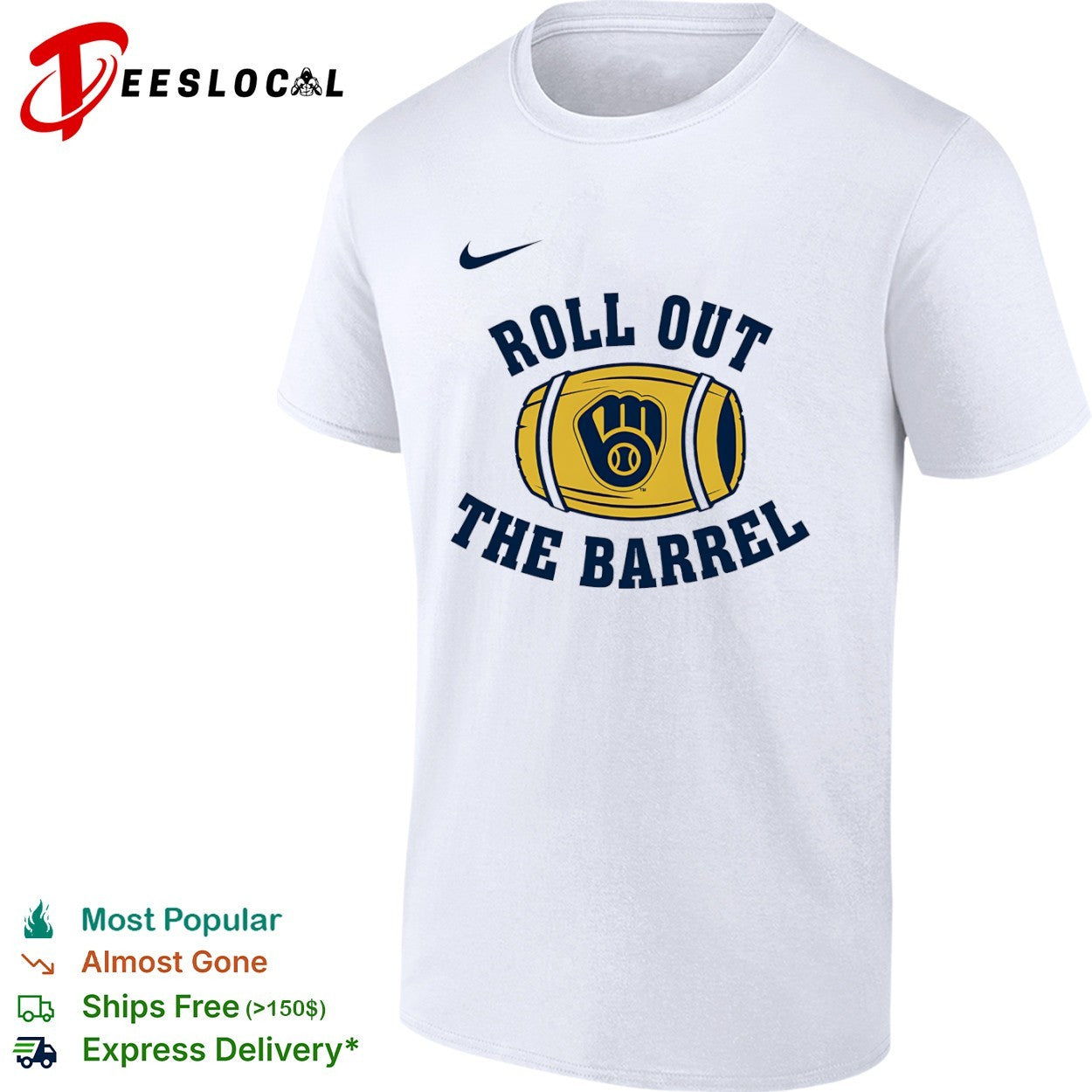 Milwaukee Brewers Roll Out The Barrel Major League Baseball shirt