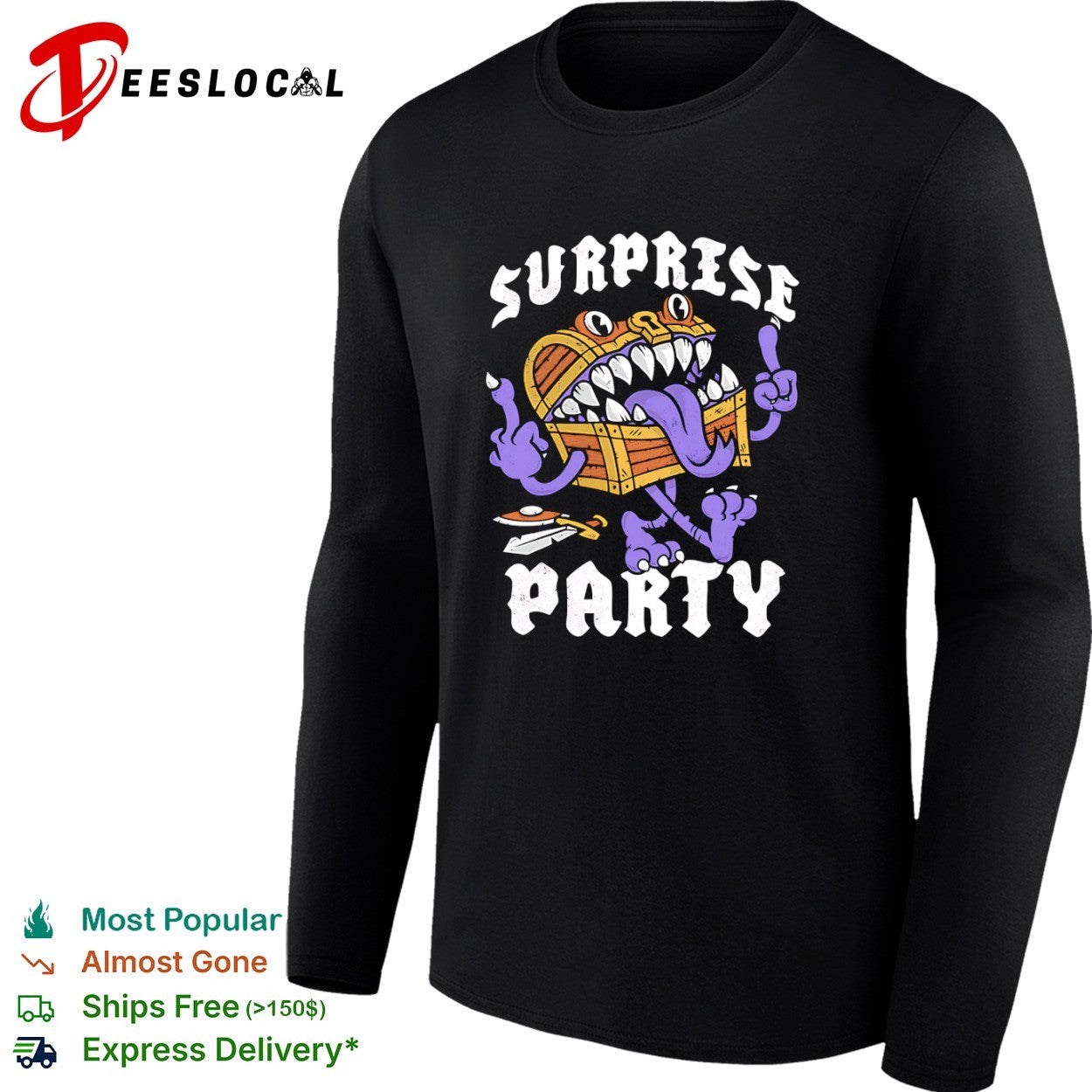 Mimic from Dungeons and Dragons Surprise Party shirt