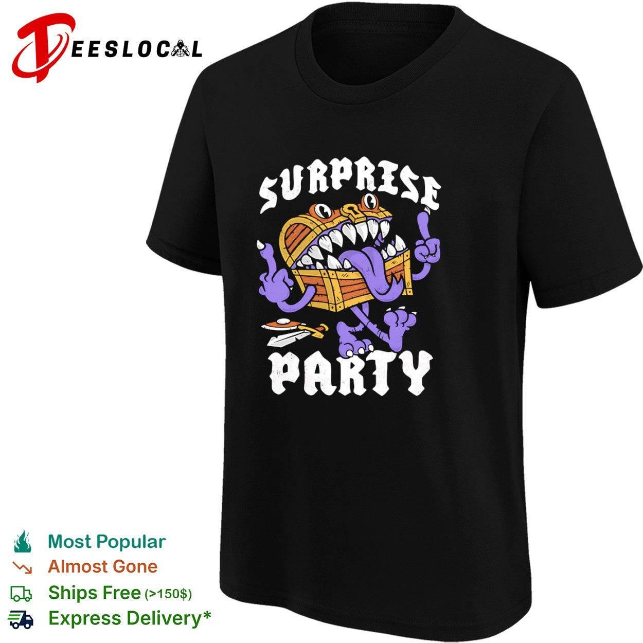 Mimic from Dungeons and Dragons Surprise Party shirt