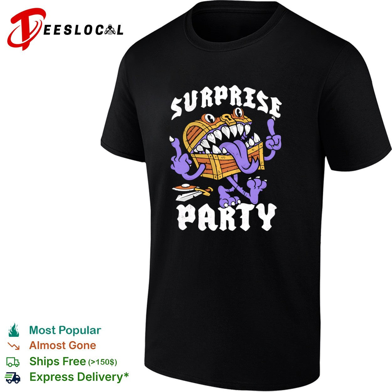 Mimic from Dungeons and Dragons Surprise Party shirt