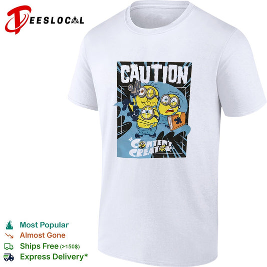 Minions Caution Content Creator shirt