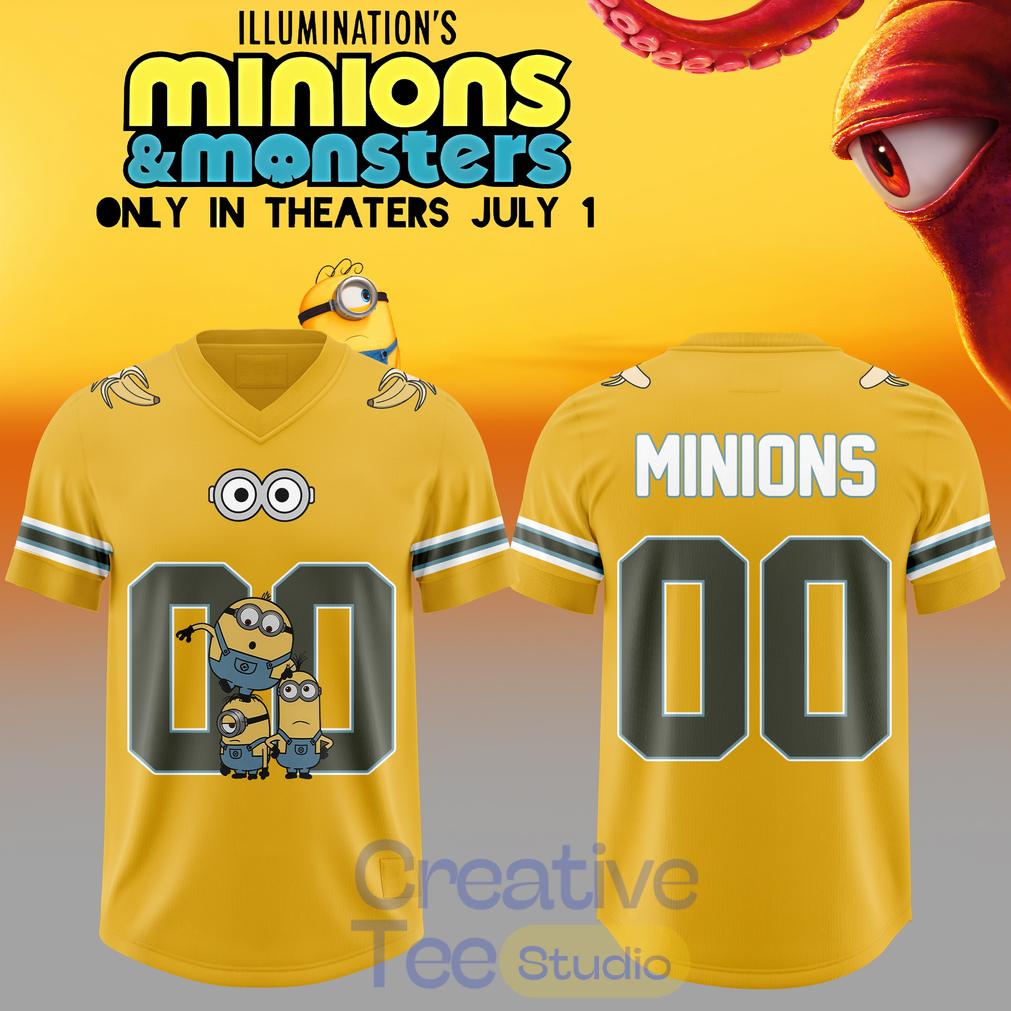 Minions & Monsters Movies Custom Football Jersey