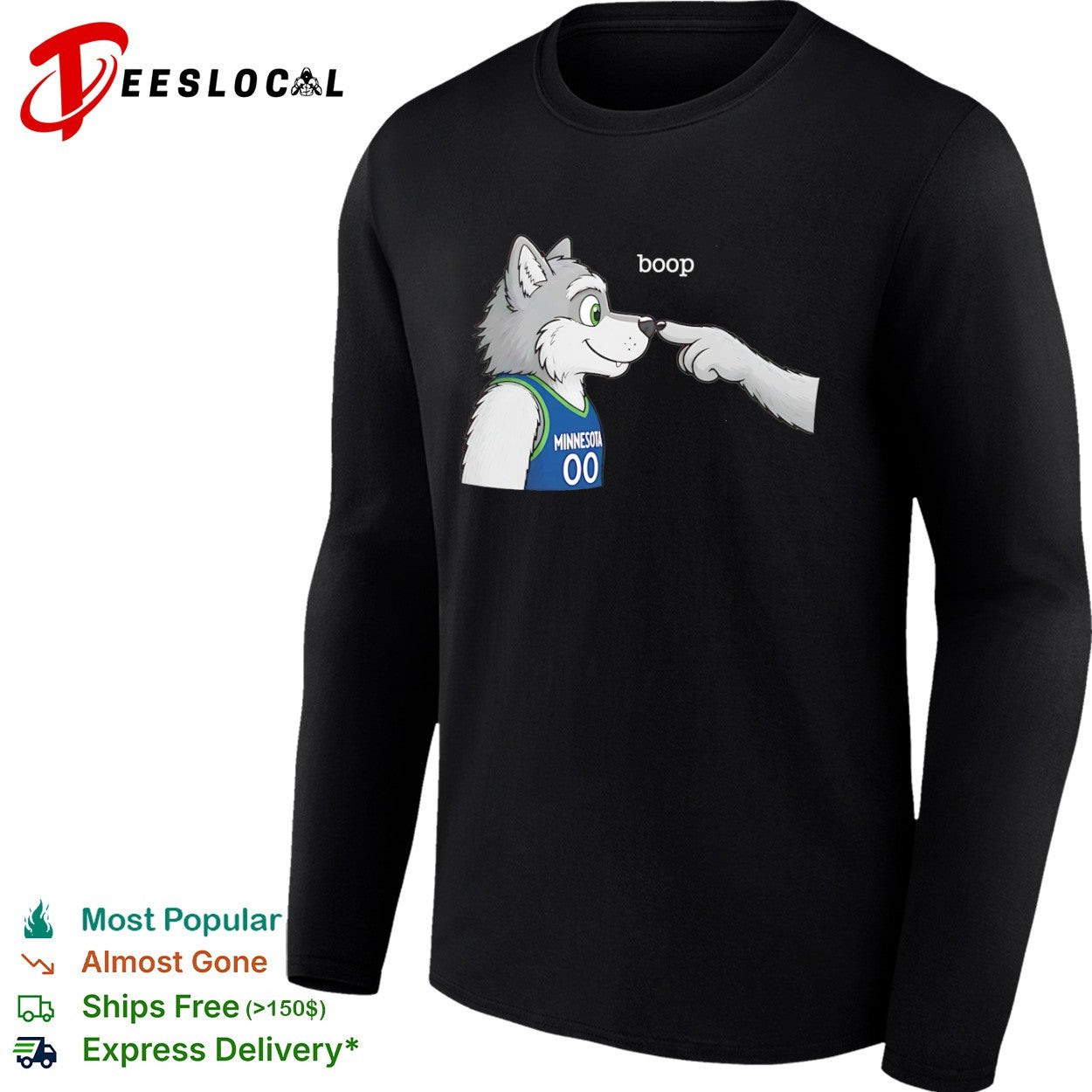 Minnesota Timberwolves NBA Boop Mascot Cartoon shirt
