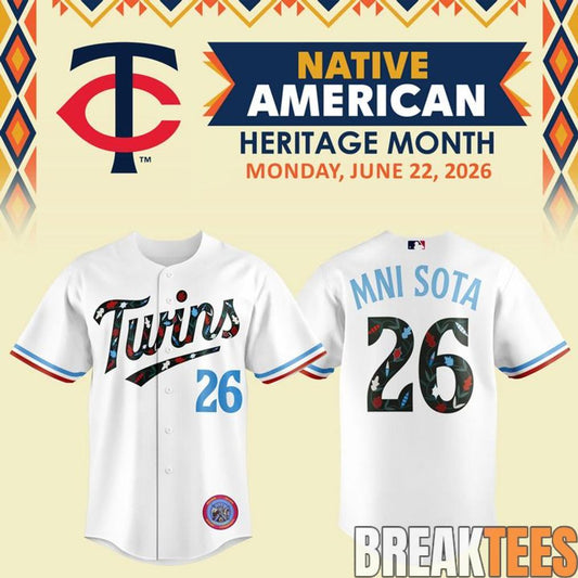 Minnesota Twins 2026 Native American Heritage Night Jersey