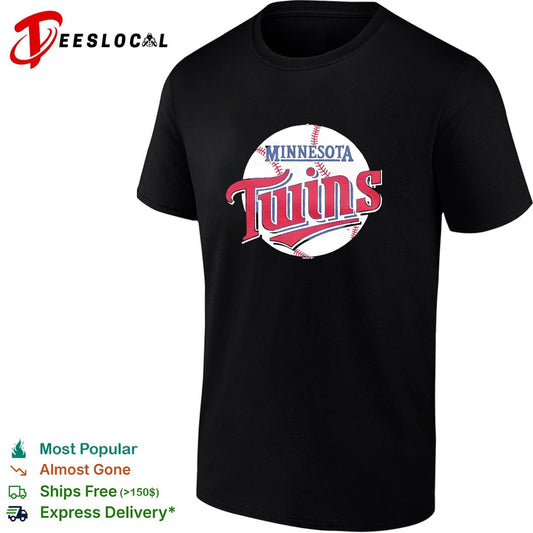 Minnesota Twins script circle TC vintage baseball logo shirt