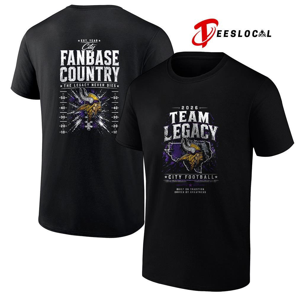 Minnesota Vikings team legacy built on tradition driven by greatness city fanbase country shirt