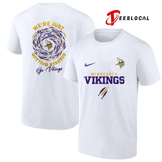 Minnesota Vikings x The Chosen we’re just getting started logo shirt