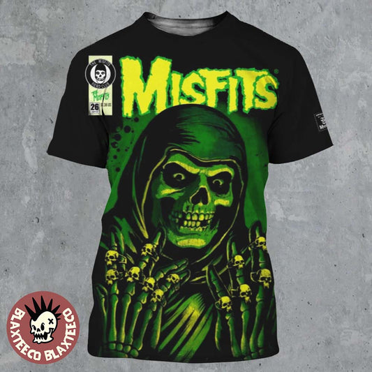 Misfits X Yesterdays WonderCon Anaheim 2026 Exclusives Emerald Hell Art All Over Print Shirt
