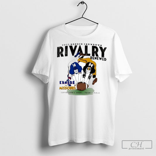 Missouri Tigers Vs Jayhawk Kansas Rivalry Renewed Border Showdown Faurot Field September 2025 Shirts