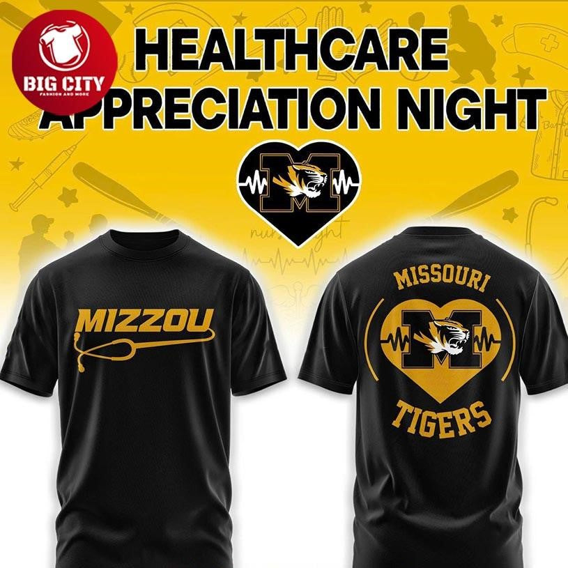 Missouri Tigers x Healthcare Appreciation Night 2026 Two Sided Shirt