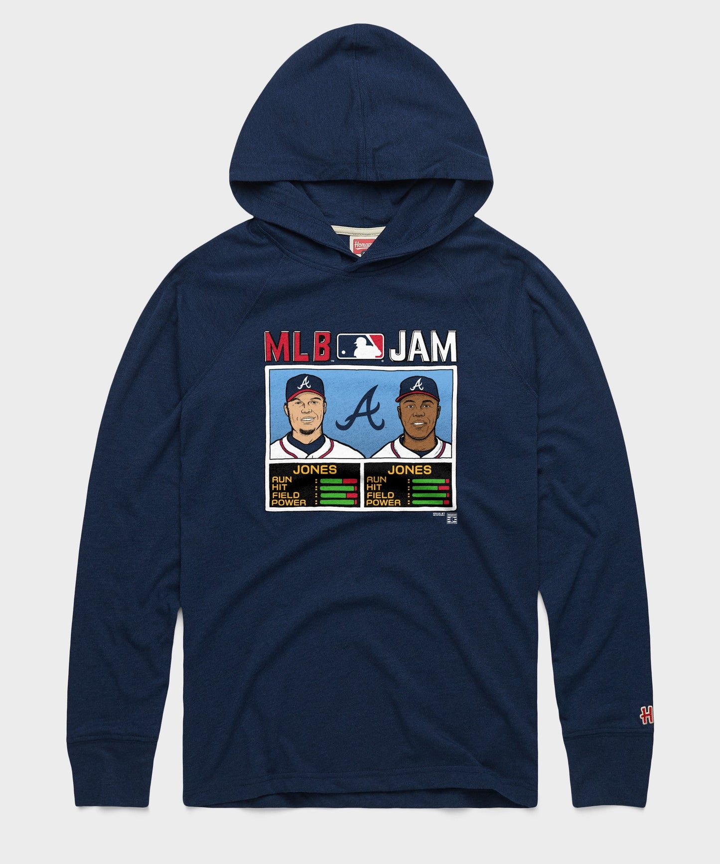 MLB Jam Braves Jones and Jones Lightweight Hoodie