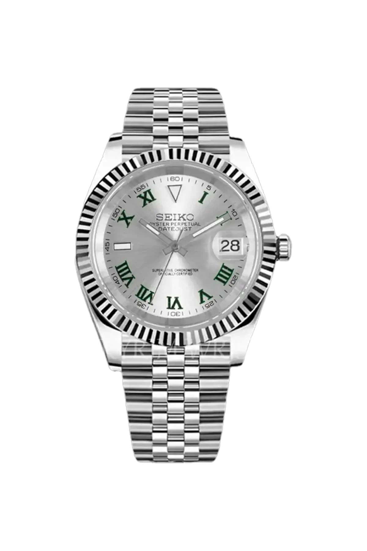 Mod Datejust Wimbledon Silver