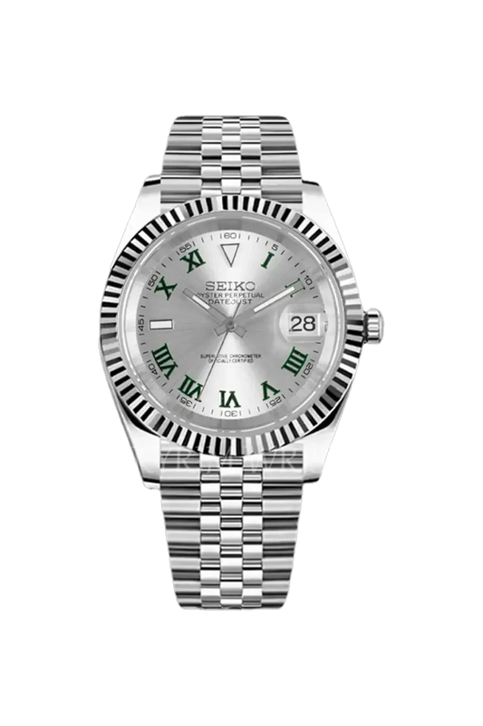 Mod Datejust Wimbledon Silver