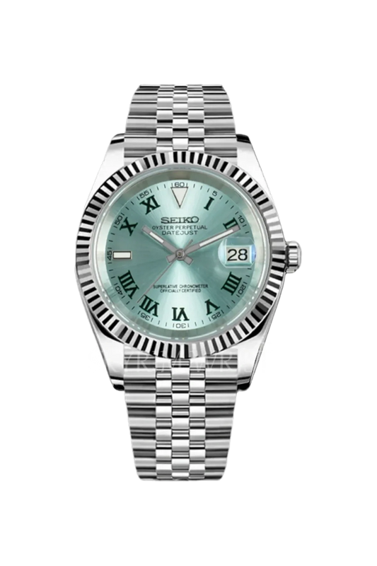 Mod Datejust Wimbledon Sky Blue