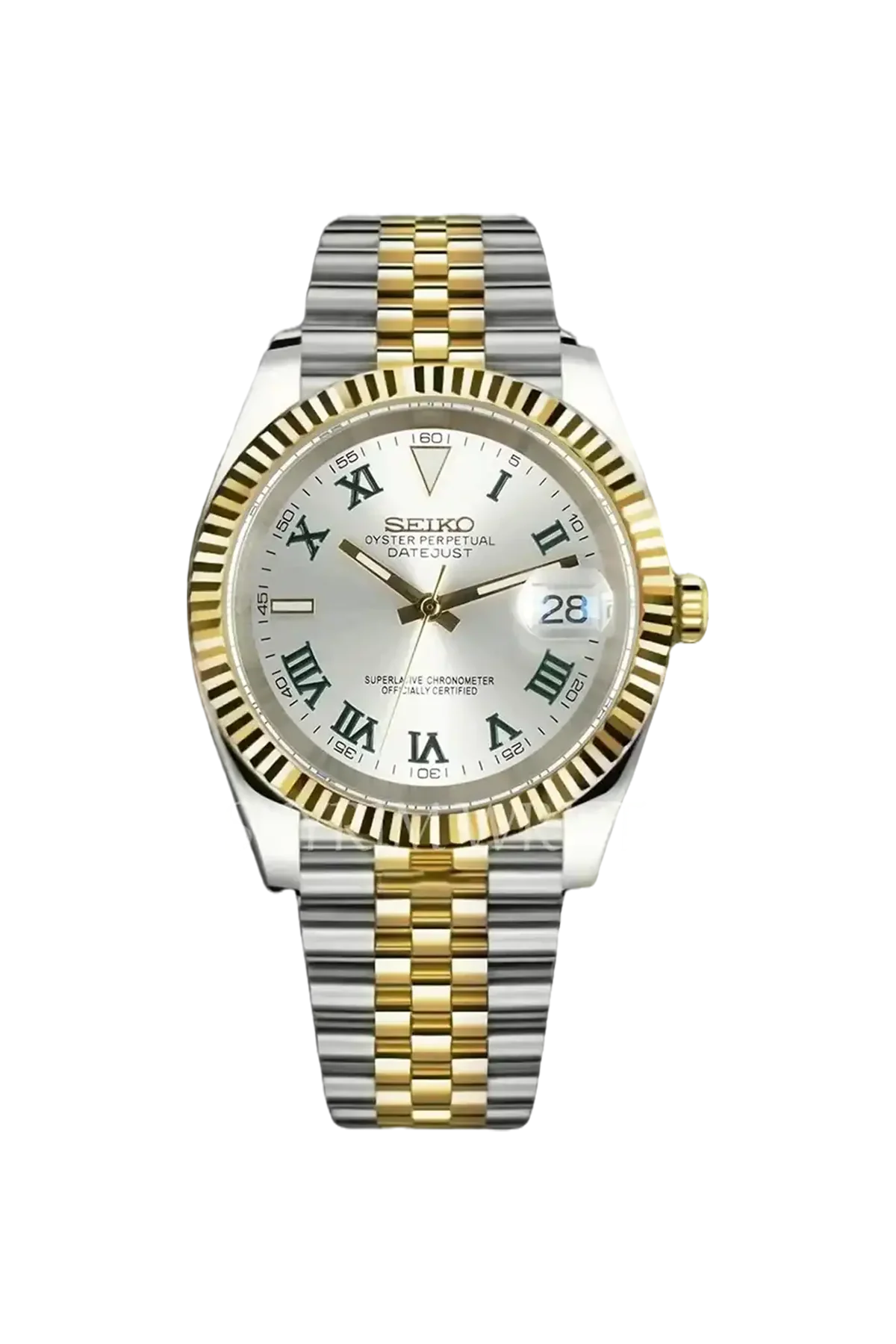 Mod Datejust Wimbledon Two-Tone Gold Silver
