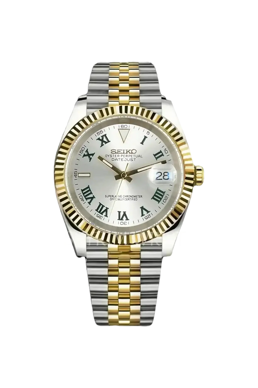 Mod Datejust Wimbledon Two-Tone Gold Silver