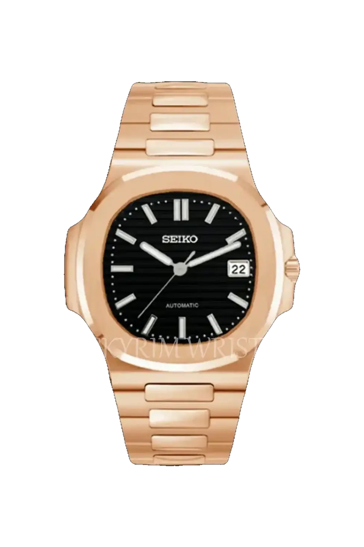 Mod Nautilus Rose Gold Black