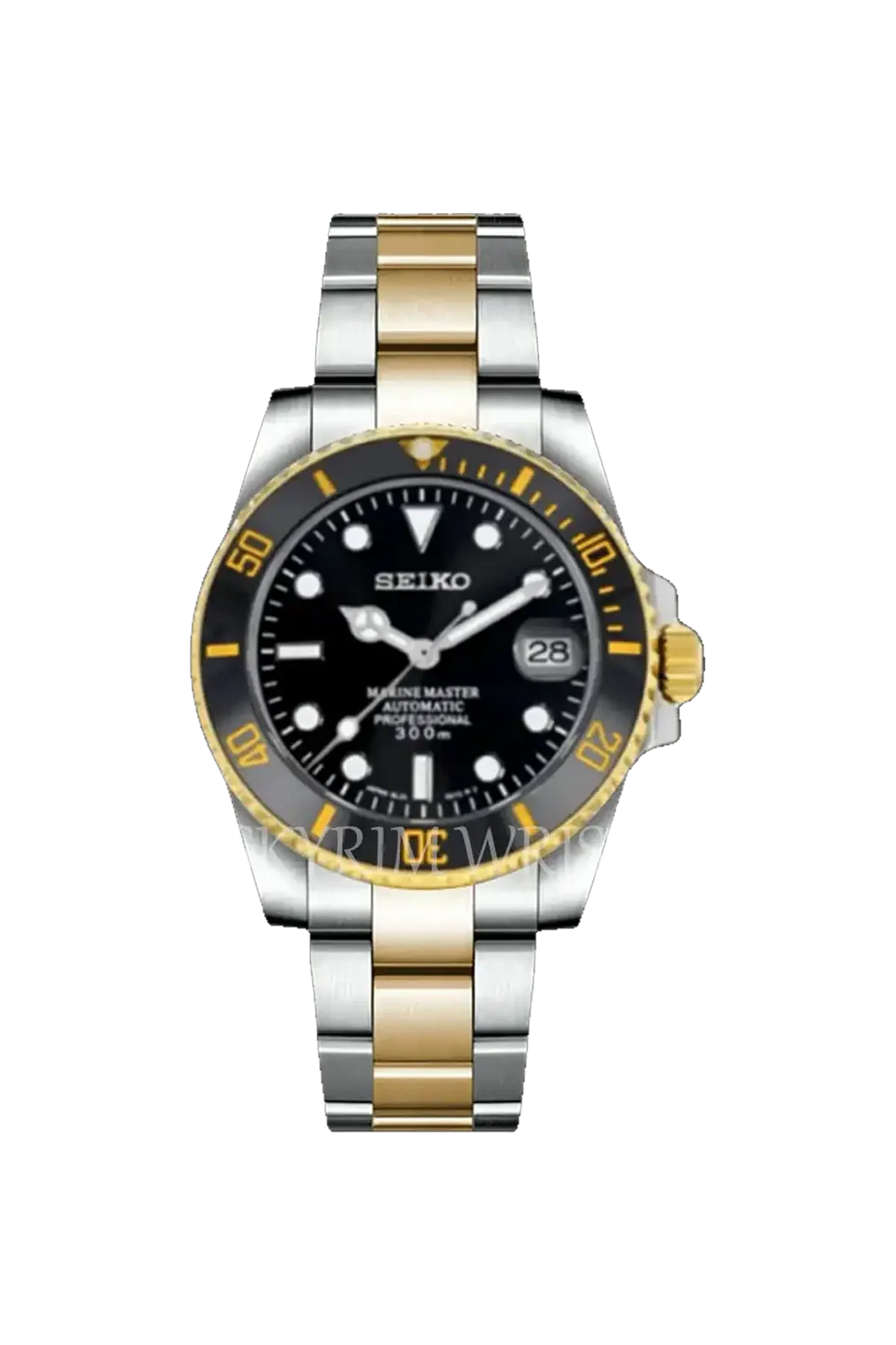 Mod Submariner Two-Tone Gold Black