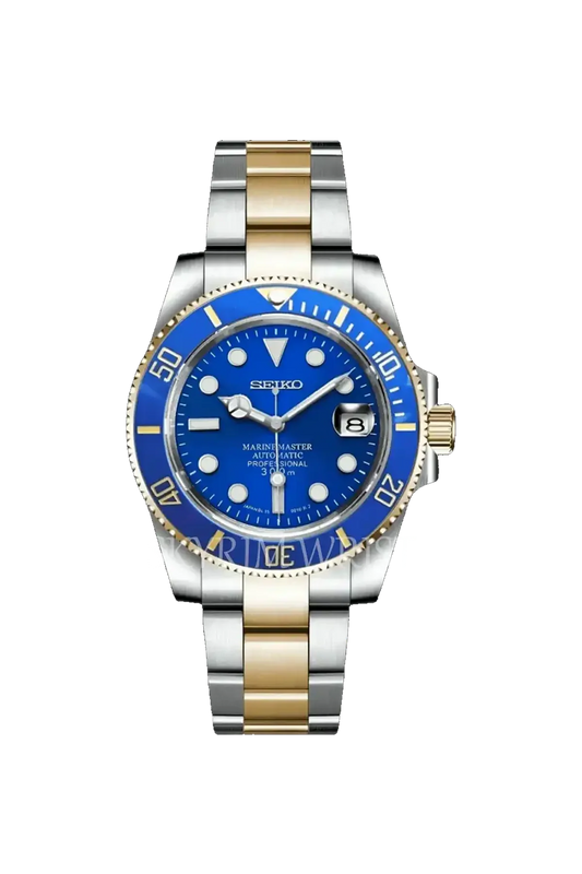 Mod Submariner Two-Tone Gold Blue