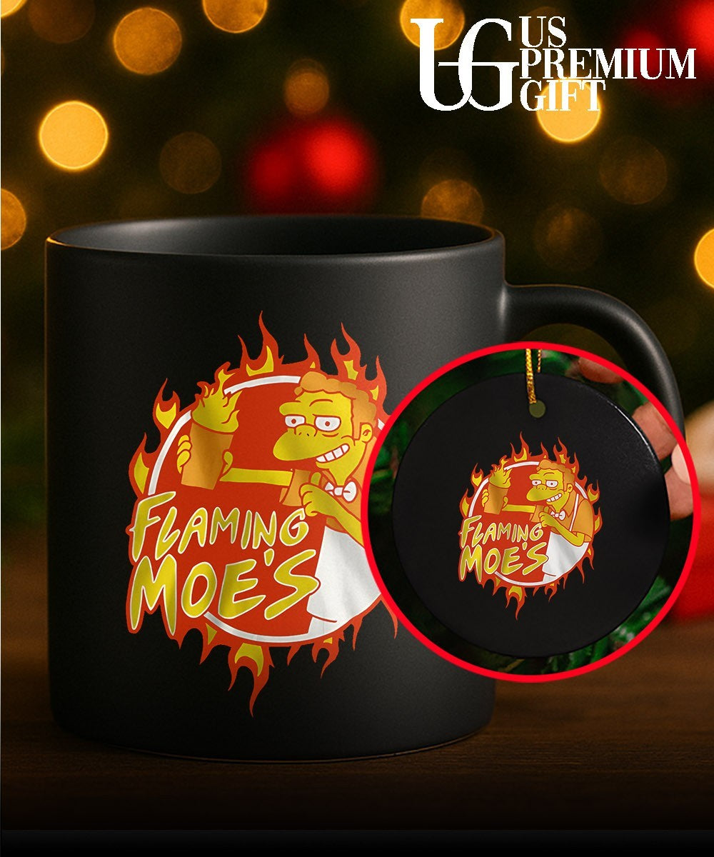 Moe Szyslak Simpsons Flaming Moe’s shirt