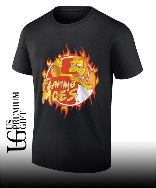Moe Szyslak Simpsons Flaming Moe’s shirt