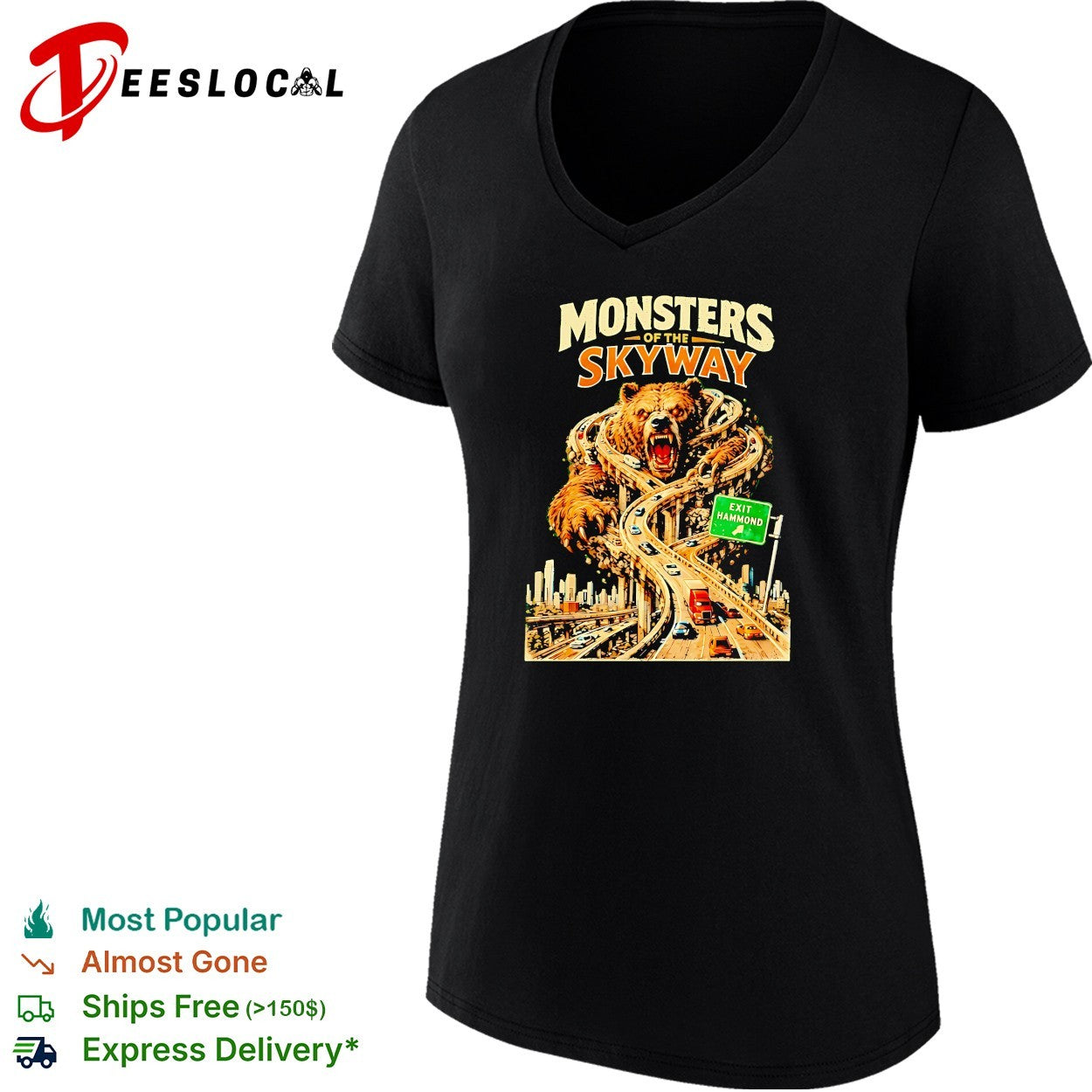 Monsters skyway giant monster bridge shirt