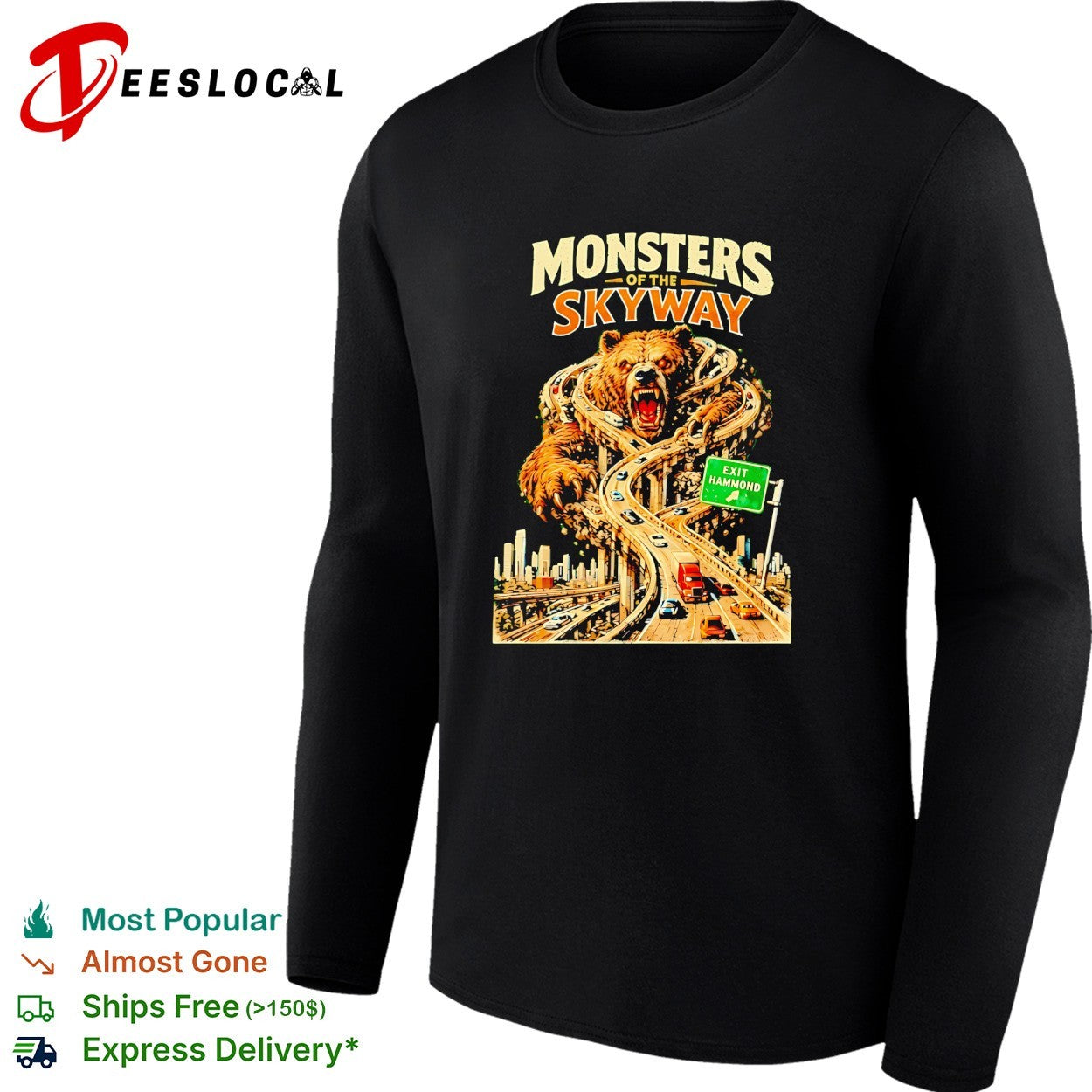 Monsters skyway giant monster bridge shirt