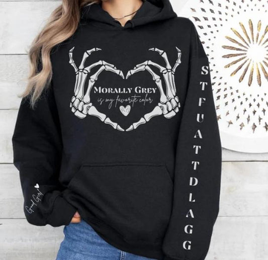 Morally Grey Dark Romance Hoodie, STFUATTDLAGG Hoodie, Good Girl Hoodie, Dark Romance Sweatshirt, Bookish Hoodie, Booktok Merch
