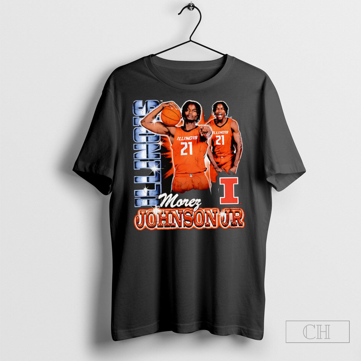 Morez Johnson Jr Illinois 90s Retro - clothing by TeeHivey.com