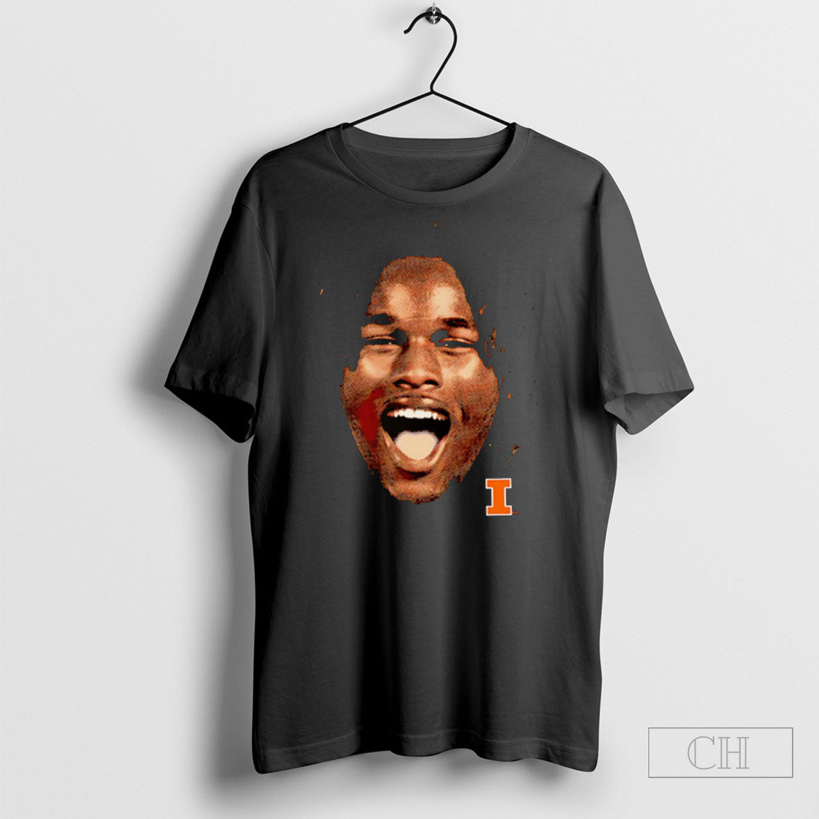 Morez Johnson Jr Illinois Basketball Big Head - clothing by TeeHivey.com