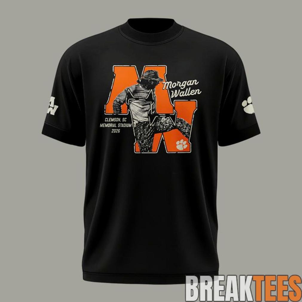 Morgan Wallen x Clemson Tigers “Still The Problem Tour 2026” Memorial Stadium Black Shirt