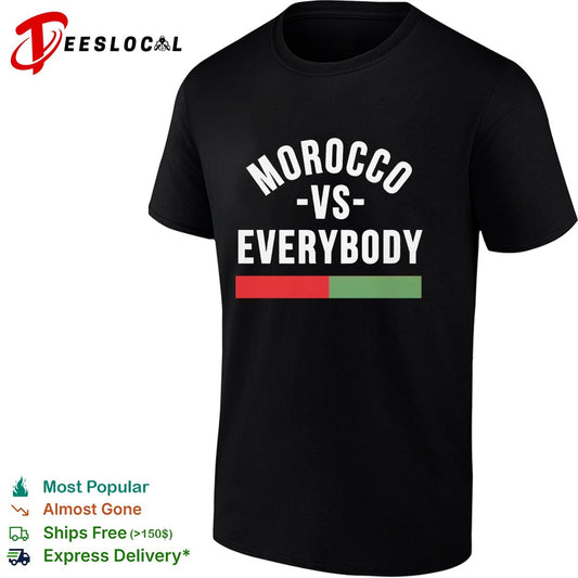 Morocco vs everybody flag soccer pride shirt