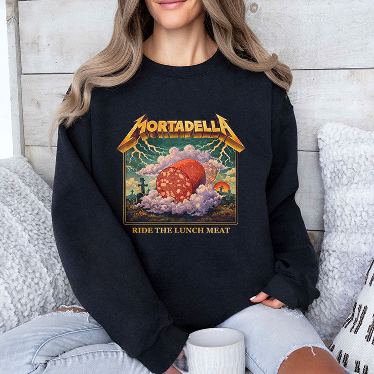 Mortadella Ride The Lunch Meat Italian Food Funny T Shirt
