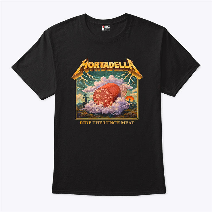 Mortadella Ride The Lunch Meat Italian Food Funny T Shirt