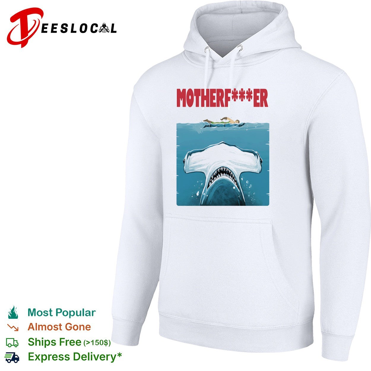 Motherfer we know it was you style Jaws shirt