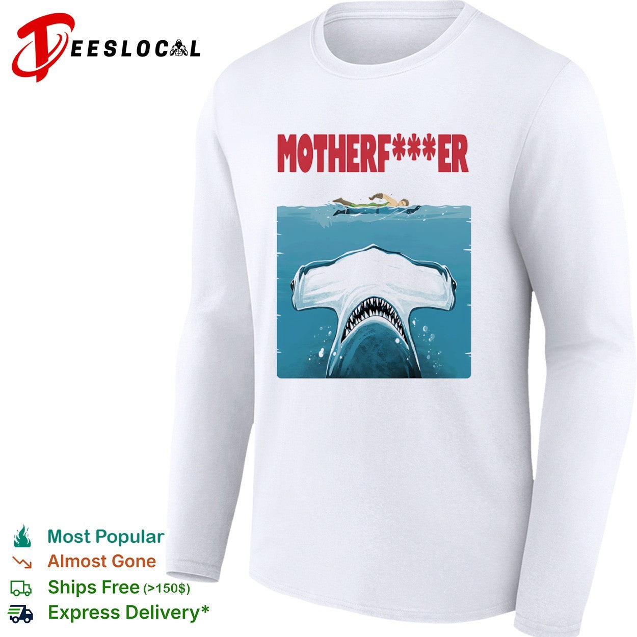 Motherfer we know it was you style Jaws shirt