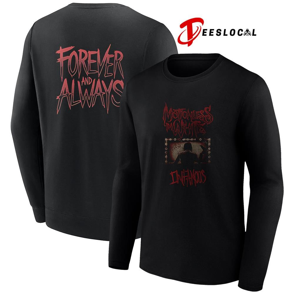 Motionles in white infamous forever and always graphic shirt