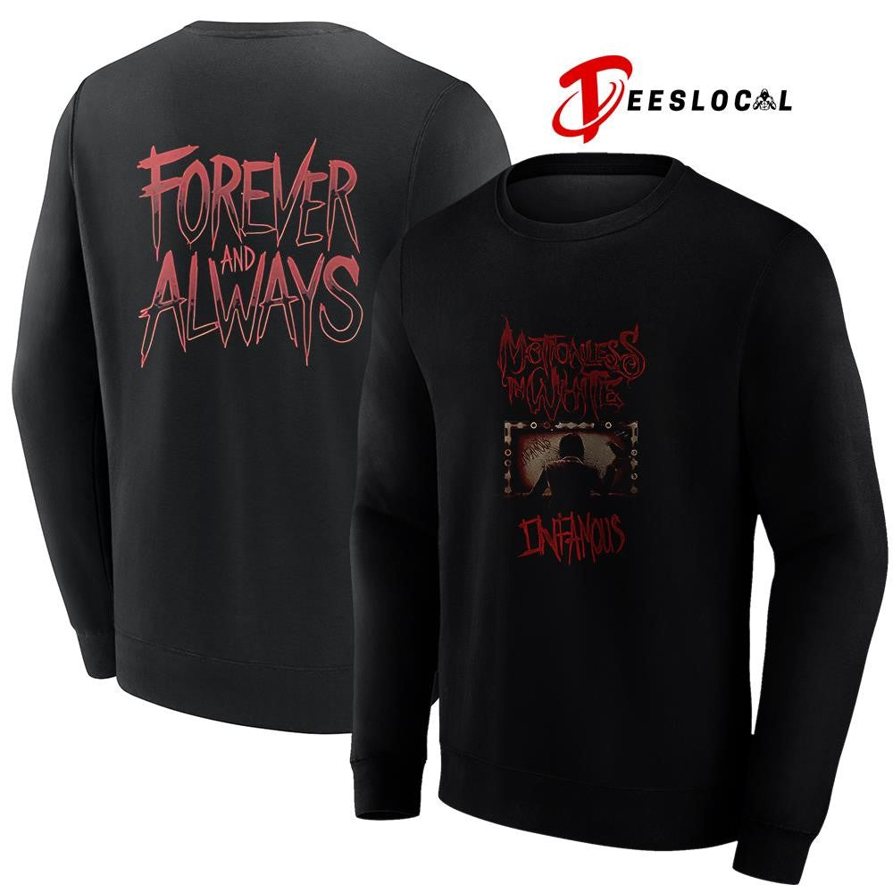 Motionles in white infamous forever and always graphic shirt