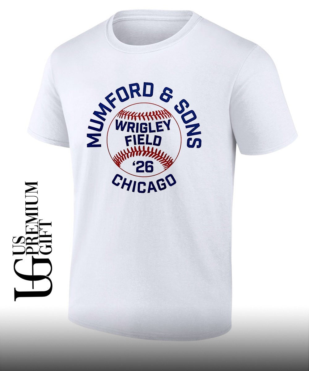 Mumford and Sons MLB Chicago Cubs Wrigley Field 2026 Baseball Concert Tour shirt