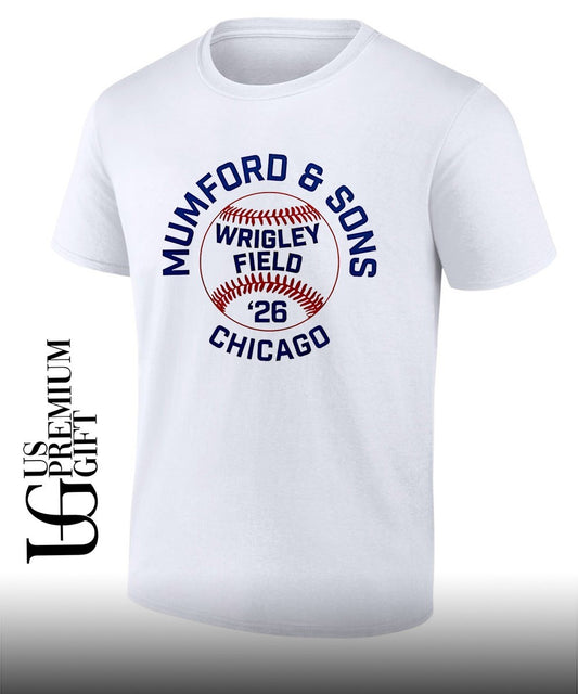 Mumford and Sons MLB Chicago Cubs Wrigley Field 2026 Baseball Concert Tour shirt