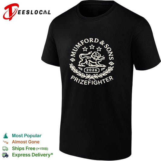 Mumford and Sons Prizefighter Tour 2026 shirt
