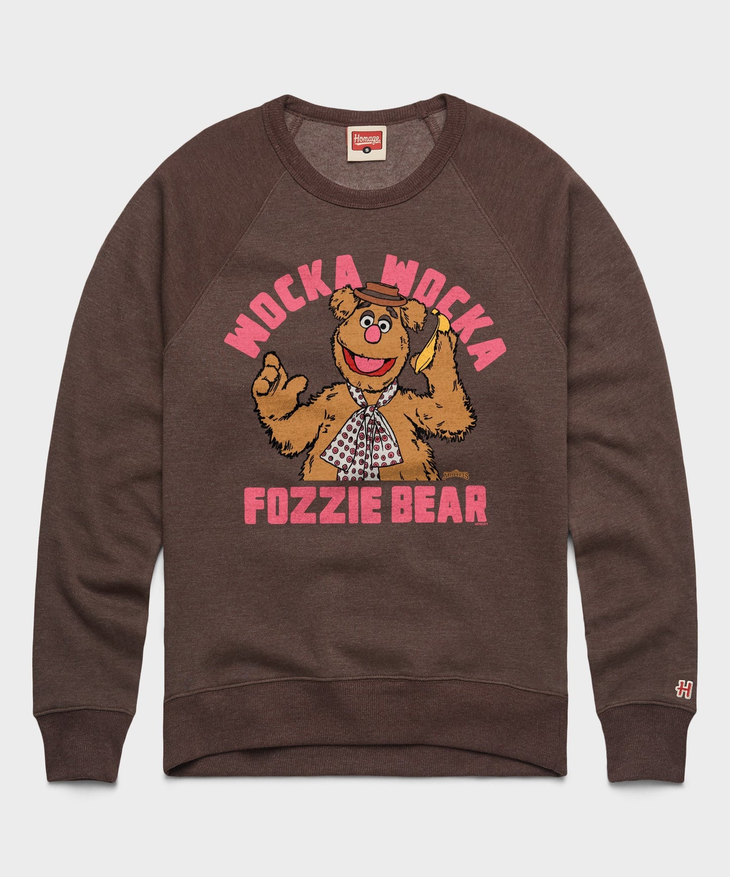 Muppets Fozzie Bear Wocka Wocka Crewneck