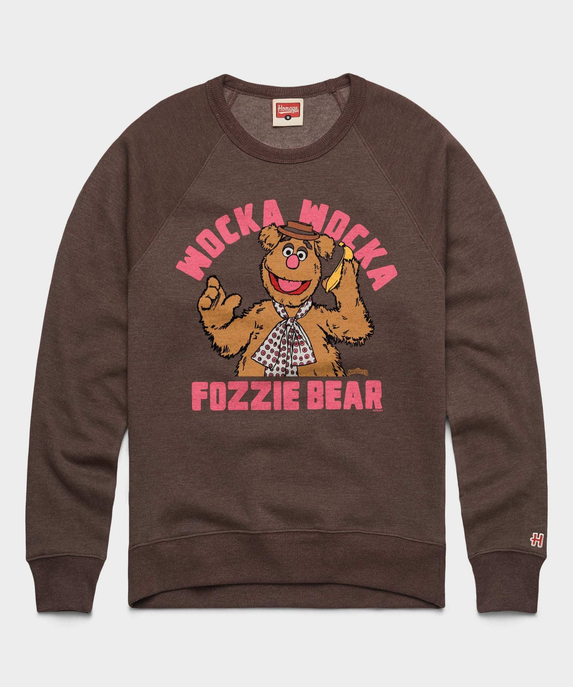 Muppets Fozzie Bear Wocka Wocka Crewneck