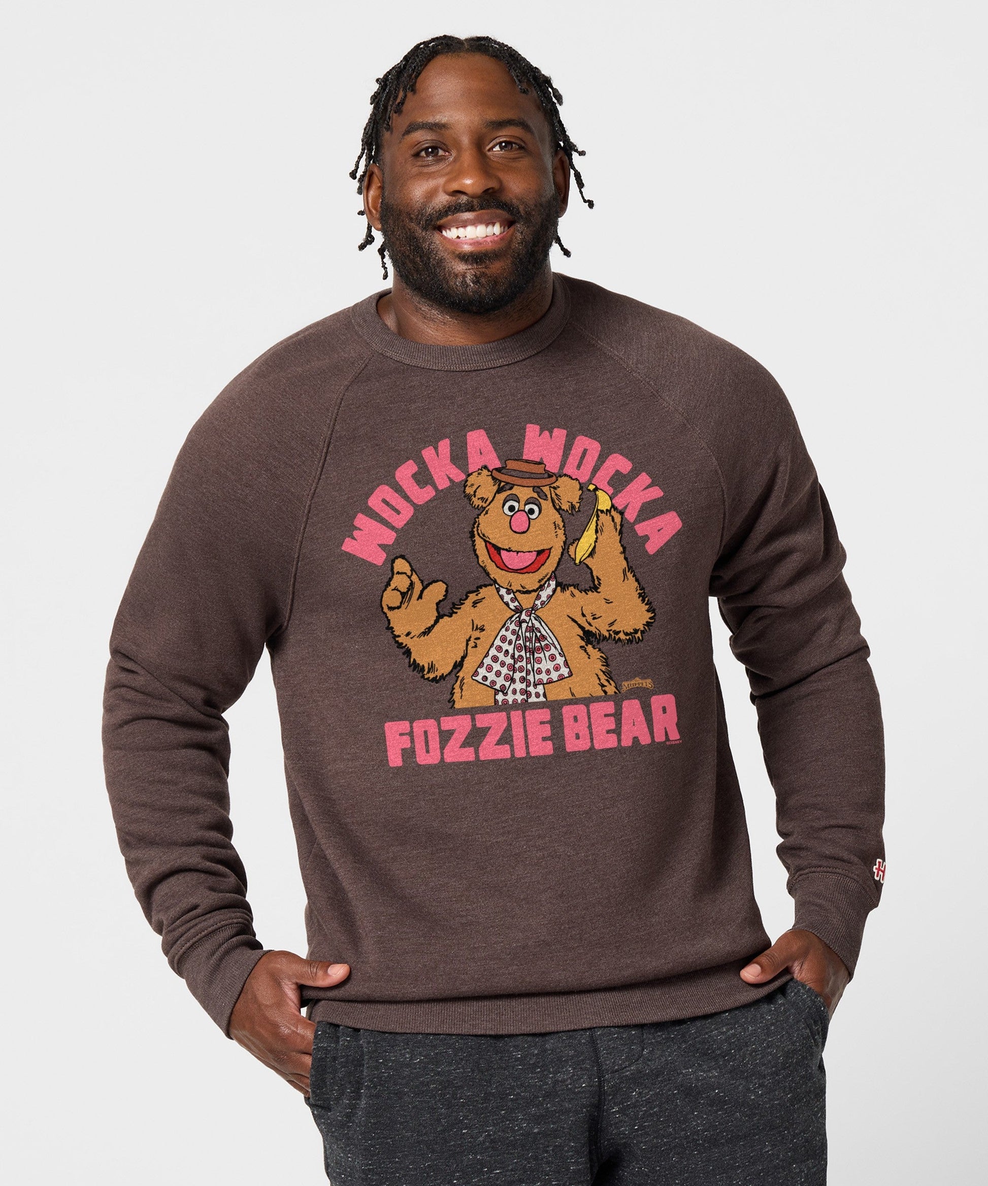 Muppets Fozzie Bear Wocka Wocka Crewneck