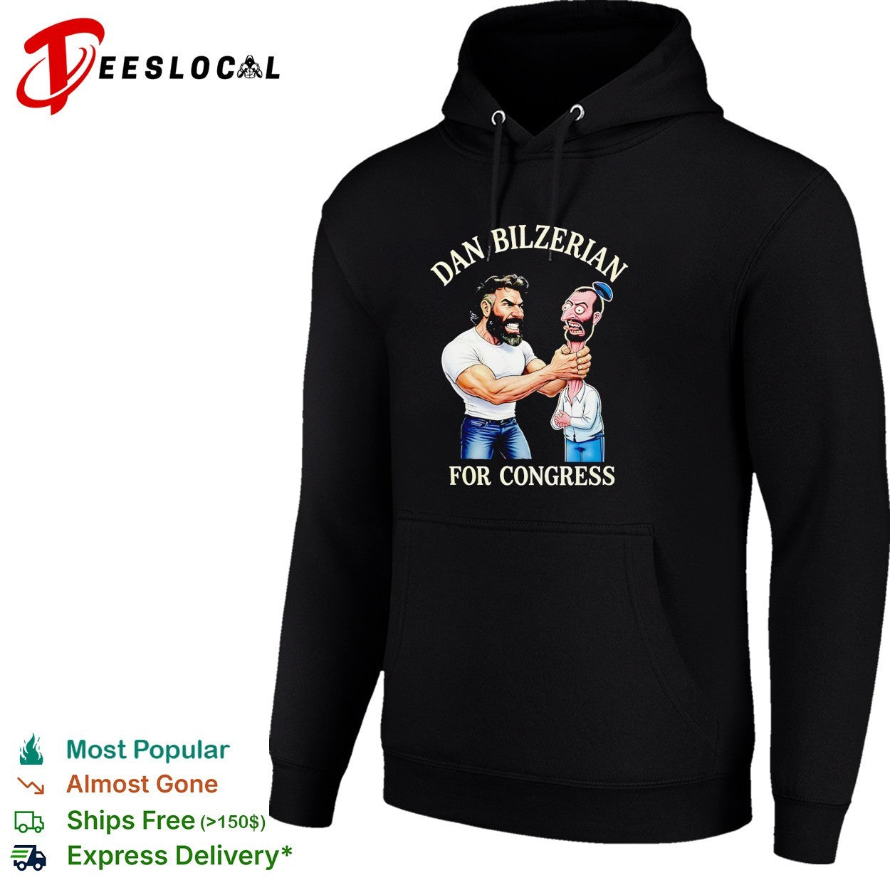Muscular influencer for Congress parody puppet caricature political humor shirt