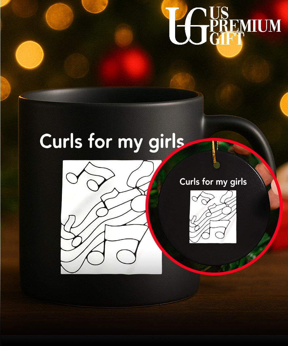 Musical Notes Curls for my girls shirt