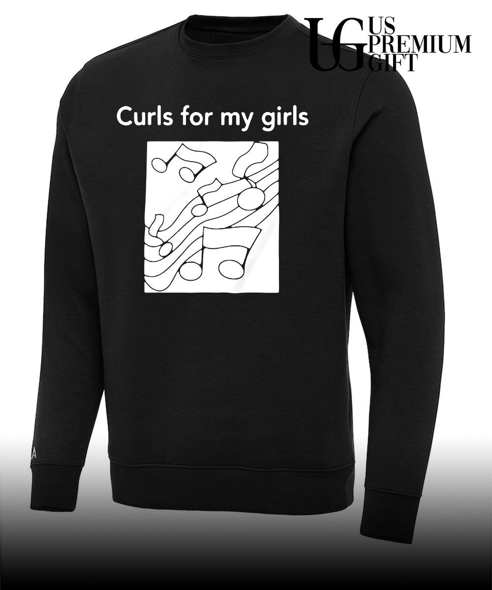 Musical Notes Curls for my girls shirt