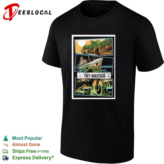 Musician boat moonlit water fishing dock concert framed poster art shirt