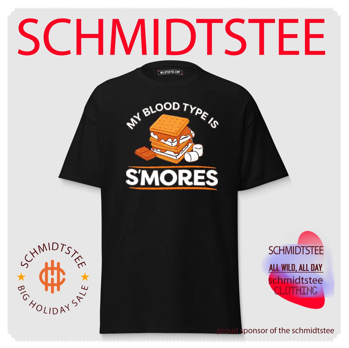 My Blood Type Is S’mores camping marshmallow shirt